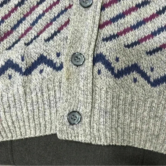 Vintage‎ OshKosh B’Gosh Size Large Men’s Cardigan Bill Cosby Style Buttons Retro - Picture 10 of 10